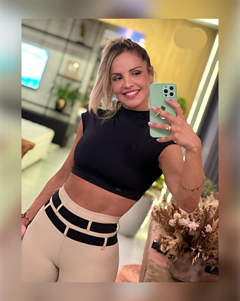 Conjunto China Rainbow Preto e Nude - Imagem 3